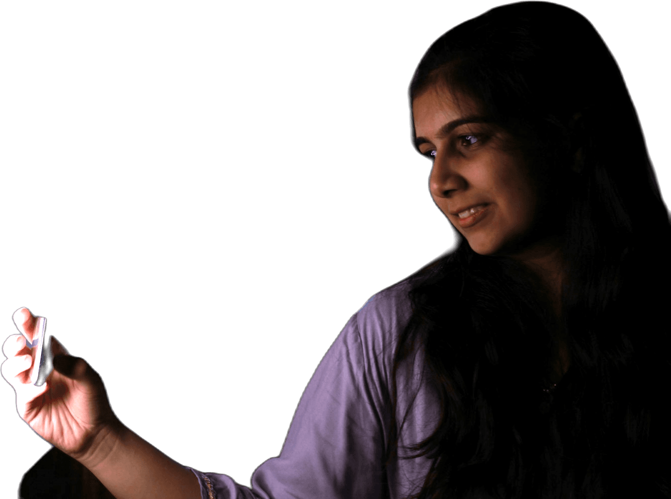 Indian creator holding a phone